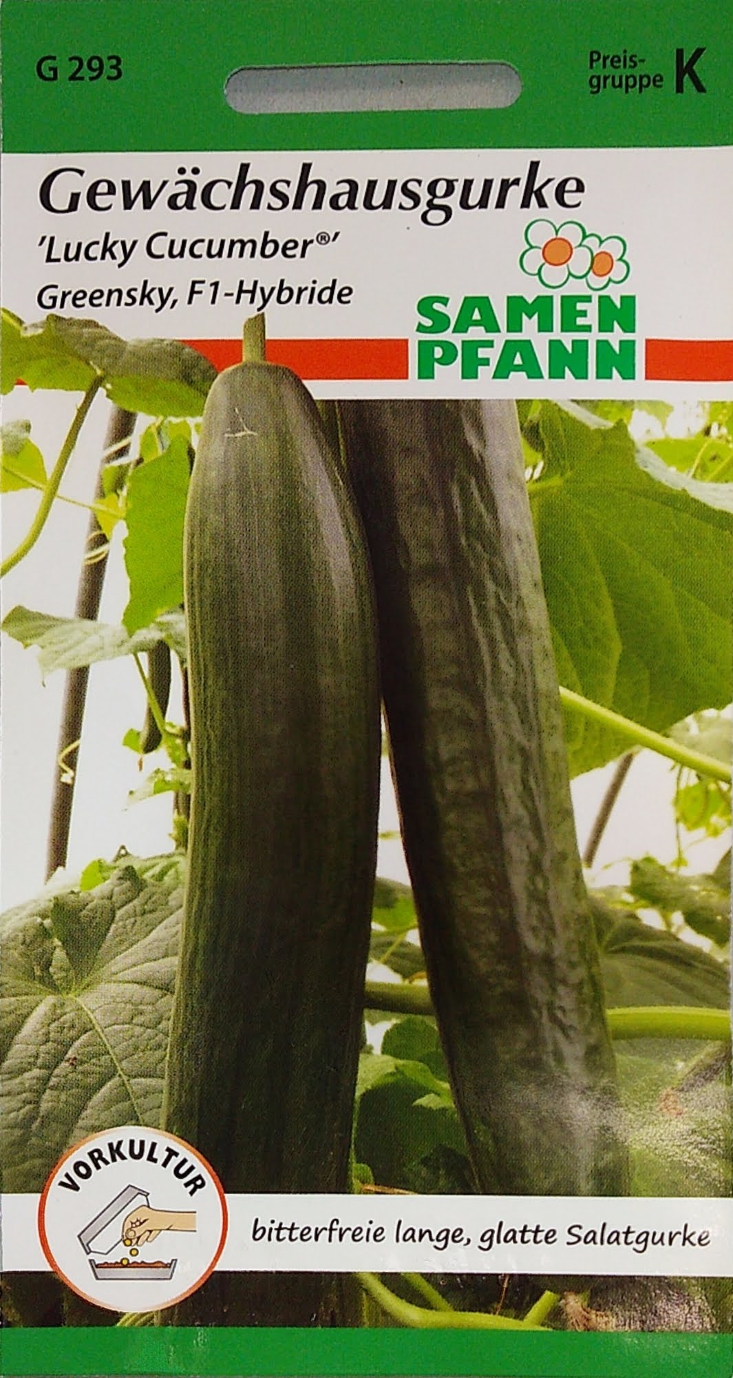 Gewächshaus-Gurke Lucky Cucumber (Greensky F1) (K)