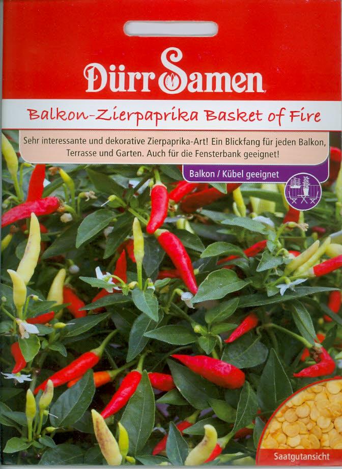 Balkon-Zierpaprika Basket of Fire (Dü I)